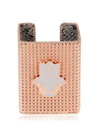 Bisou Bijoux | Pink Big Square Cuff Bracelet | Lyst