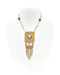 Maria Zureta | Metallic Cameo Necklace | Lyst