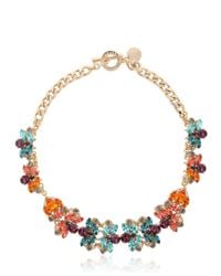 Anton Heunis | Metallic Flower Motif Necklace | Lyst
