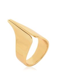 Ellen Conde | Metallic Set Of 4 Gold Plated Rings | Lyst