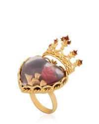 Dolce & Gabbana | Metallic Sacred Heart Ring | Lyst