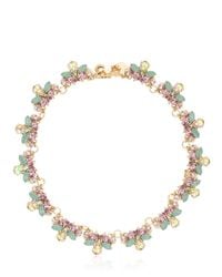 Anton Heunis | Metallic Flower Swarovski Crystal Necklace | Lyst