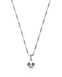 Samira 13 | Metallic Australian Pearl Skull Necklace | Lyst