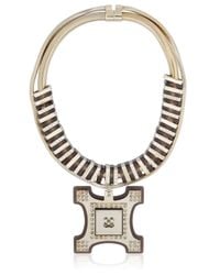 Ledaotto | Metallic Tour Eiffel Necklace | Lyst