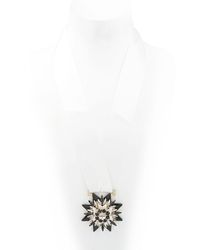 Shourouk | Black Medal Necklace | Lyst