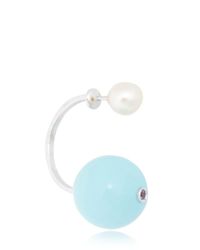 Delfina Delettrez | Blue Stone-edge Earring | Lyst