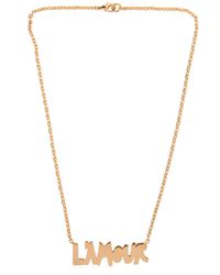 Valentino | Metallic 'l'amour' Necklace | Lyst