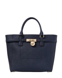 MICHAEL Michael Kors | Blue Hamilton Saffiano Leather Tote Bag | Lyst