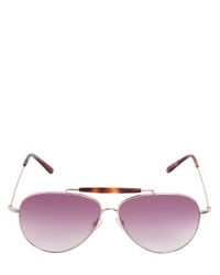 Valentino | Pink Aviator Sunglasses With Gradient Lens | Lyst
