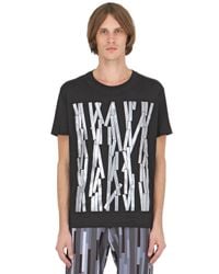 Christopher Kane | Black Reflective Printed Cotton Jersey T-shirt for Men | Lyst