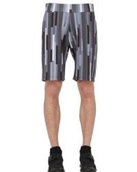 Christopher Kane | Gray 3d Bolster Printed Neoprene Shorts for Men | Lyst