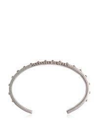 Alexander McQueen | Metallic Studded Metal Bracelet for Men | Lyst