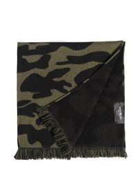 Hydrogen | Green Military Camouflage Wool Scarf for Men | Lyst