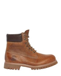 Timberland | Brown Heritage 6-inch Washed Leather Boots for Men | Lyst