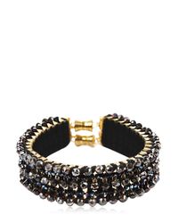 Only Child | Metallic Black Hole Crystal Collar | Lyst