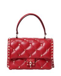 Valentino Red Candy Leather Top Handle Bag