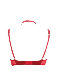 Kiki de Montparnasse Red Welcome Home Silk Bra