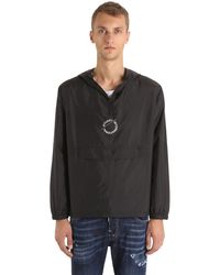 Stussy Black Nylon Pop Over Jacket for men