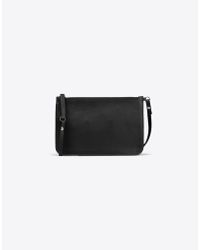 Maison Margiela | Black Soft Calfskin Leather Pouch | Lyst