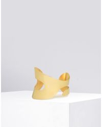 MM6 by Maison Martin Margiela - Metallic Elongated 6 Bracelet - Lyst