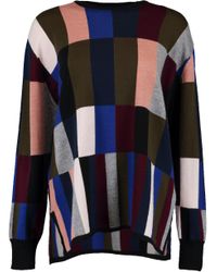 Victoria, Victoria Beckham Blue Swing Sweater