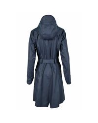 Rains Curve Jacket in het Blue