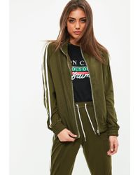 missguided green tracksuit