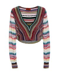 Missoni | Multicolor Deep V-neck Pullover | Lyst