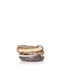 Spinelli Kilcollin | Metallic 18k Yellow Gold And Silver Nexus Five Linked Ring | Lyst