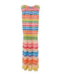 Missoni | White Relaxed Crew Neck Striped Beach Dress | Lyst