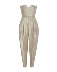 Delpozo Blue Sweetheart Jumpsuit