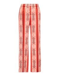 F.R.S For Restless Sleepers Red Etere Wide Striped Pant