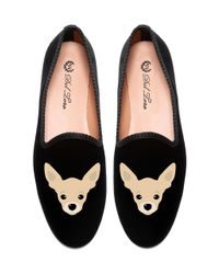 Del Toro | Black Chihuahua Slipper | Lyst