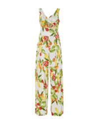 Isolda - Multicolor Betania Wide Leg Cutout Jumpsuit - Lyst
