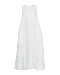 Maison Rabih Kayrouz | White Embroidered Cloud Tent Dress | Lyst