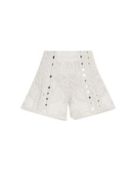 Jonathan Simkhai | White Mirror Cotton Slit Shorts | Lyst