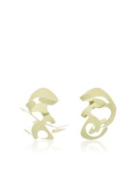 Rosie Assoulin | Roxanne Assoulin For Plantain Yellow Large Sculptural Earrings | Lyst