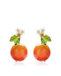 Dolce & Gabbana | Orange Resin Earrings | Lyst