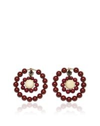 Marni | Red Earrings With Resin | Lyst