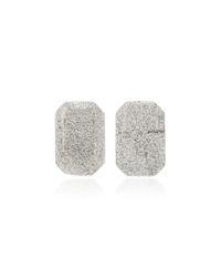 Carolina Bucci | White Small Emerald Florentine Studs | Lyst