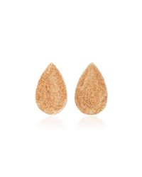 Carolina Bucci | Pink Small Pear Florentine Studs | Lyst