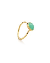 Monica Vinader | Green Siren Stacking Ring | Lyst