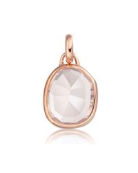 Monica Vinader | Metallic Siren Medium Bezel Pendant | Lyst