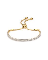 Monica Vinader | Metallic Fiji Diamond Bar Bracelet | Lyst