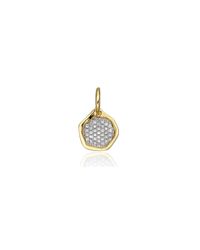 Monica Vinader | Metallic Riva Diamond Mini Pendant | Lyst