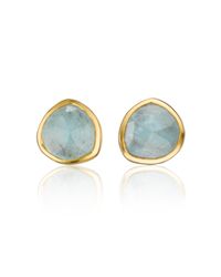 Monica Vinader | Blue Siren Stud Earrings | Lyst