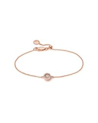 Monica Vinader | Pink Naida Mini Circle Bracelet | Lyst