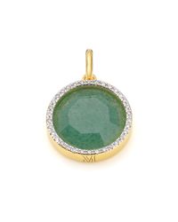 Monica Vinader | Metallic Naida Circle Pendant | Lyst