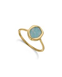 Monica Vinader | Blue Atlantis Gem Mini Stacking Ring | Lyst