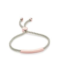 Monica Vinader | Metallic Linear Friendship Bracelet | Lyst